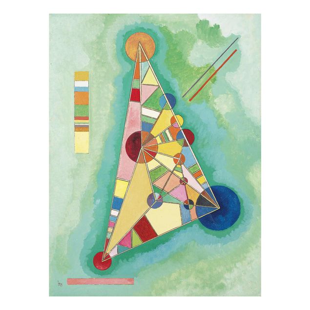 Cuadros de cristal abstractos Wassily Kandinsky - Variegation in the Triangle