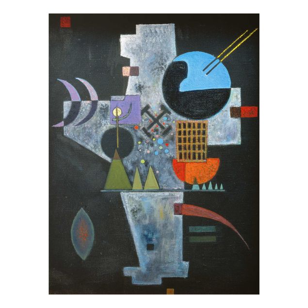 Cuadros de cristal abstractos Wassily Kandinsky - Cross Shape