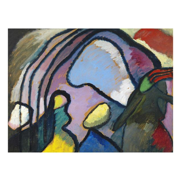 Cuadros de cristal abstractos Wassily Kandinsky - Study For Improvisation 10