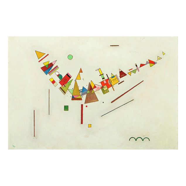 Cuadros de cristal abstractos Wassily Kandinsky - Angular Swing