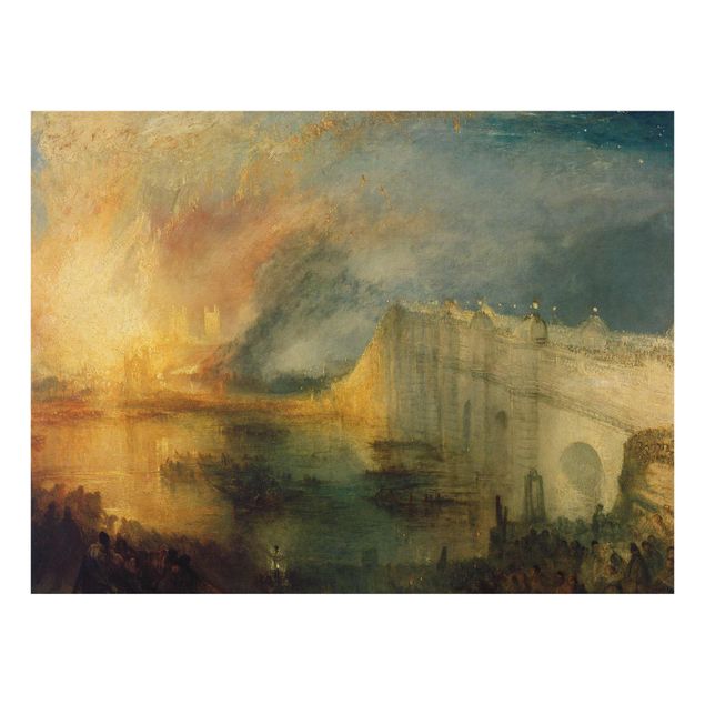 Cuadros de paisajes naturales  William Turner - The Burning Of The Houses Of Lords And Commons