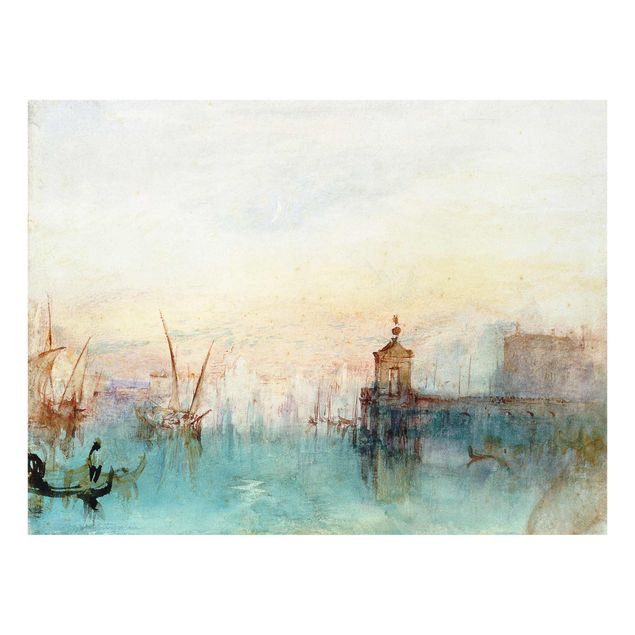 Cuadros de cristal arquitectura y skyline William Turner - Venice With A First Crescent Moon