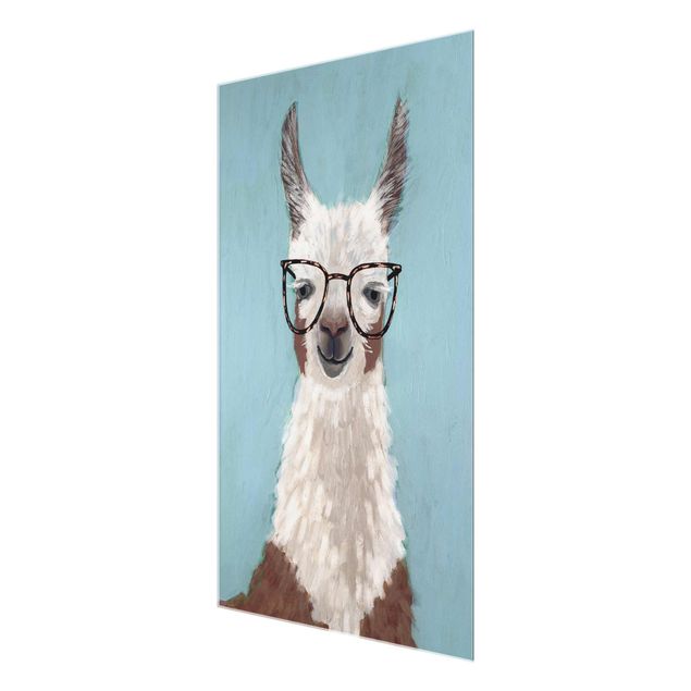 Cuadro azul Lama With Glasses II