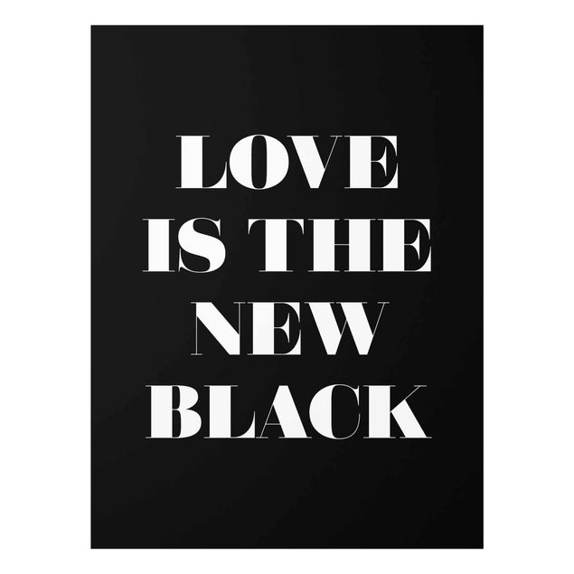Cuadro negro Love Is The New Black