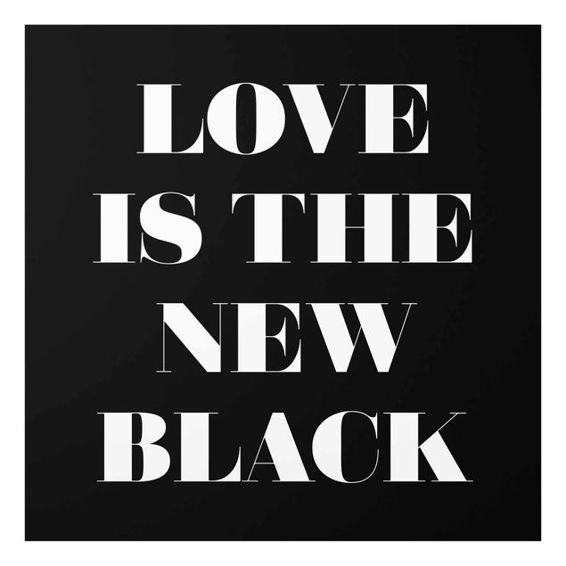 Cuadro negro Love Is The New Black