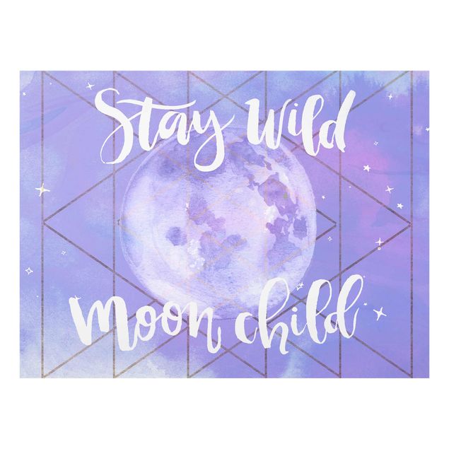 Cuadro morado Moon Child - Stay Wild