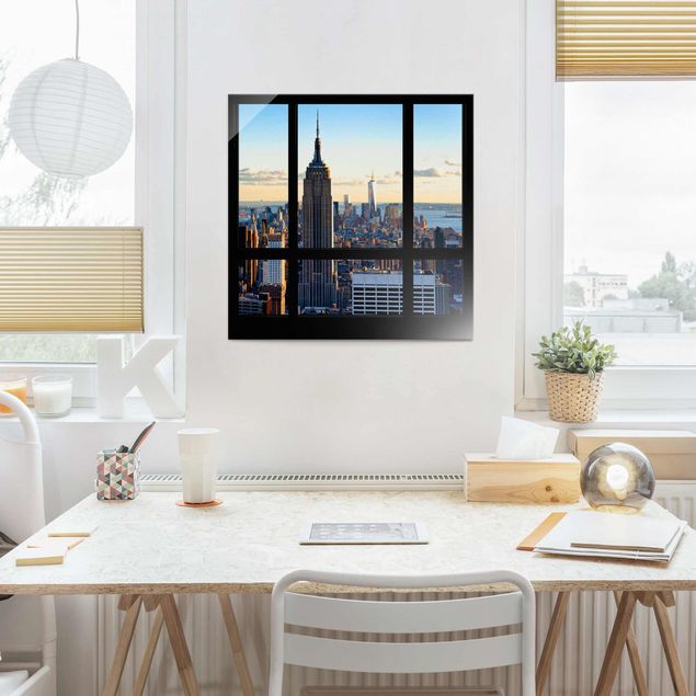 Decoración cocina New York Window View Of The Empire State Building