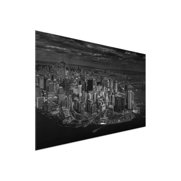 Cuadros de cristal arquitectura y skyline New York - Manhattan From The Air