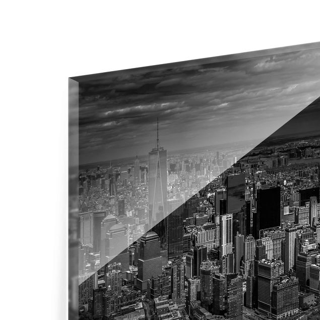 Cuadros en blanco y negro New York - Manhattan From The Air