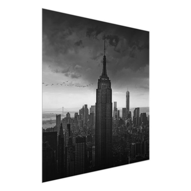 Cuadros de cristal arquitectura y skyline New York Rockefeller View