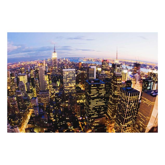 Cuadros ciudades New York Skyline At Night