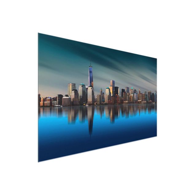 Cuadros de cristal arquitectura y skyline New York World Trade Center