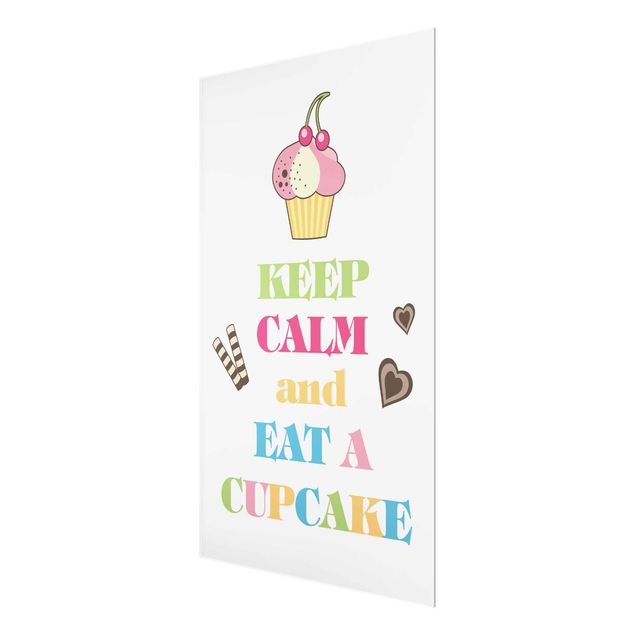 Cuadros modernos Keep Calm And Eat A Cupcake Bunt