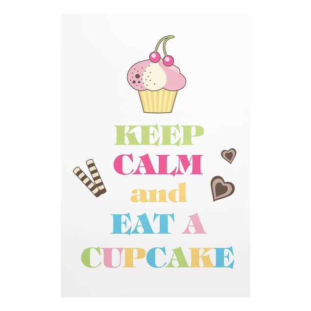 Cuadros Keep Calm And Eat A Cupcake Bunt