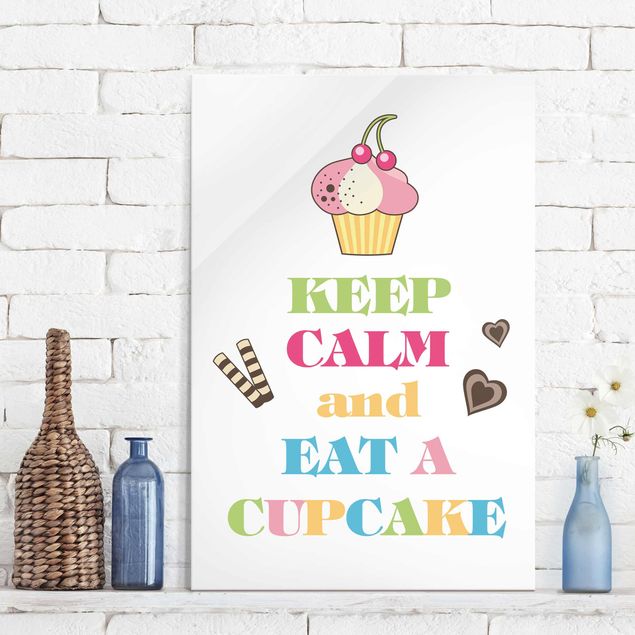 Decoración de cocinas Keep Calm And Eat A Cupcake Bunt