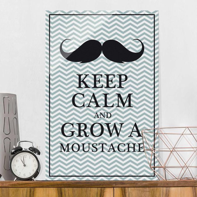 Decoración en la cocina Keep Calm and Grow a Moustache