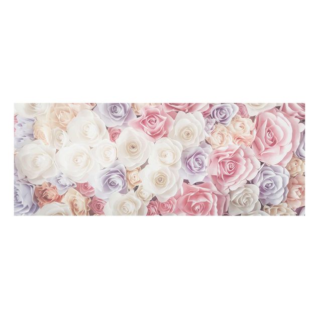 Cuadros de flores Pastel Paper Art Roses