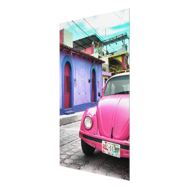 Cuadros coches Pink VW Beetle