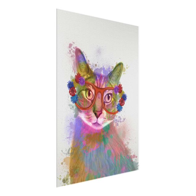 Cuadros decorativos modernos Rainbow Splash Cat