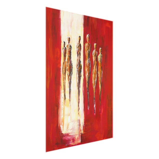 Cuadros abstractos para salón Petra Schüßler - Six Figures In Red