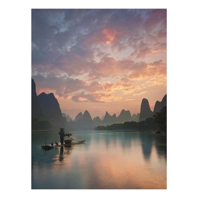 Cuadro con paisajes Sunrise Over Chinese River