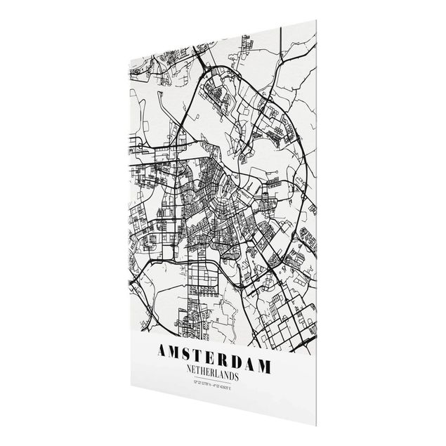 Cuadros Amsterdam City Map - Classic