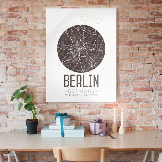 Decoración en la cocina City Map Berlin - Retro