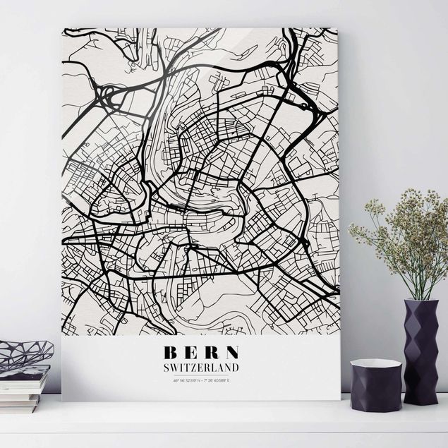 Decoración de cocinas Bern City Map - Classical