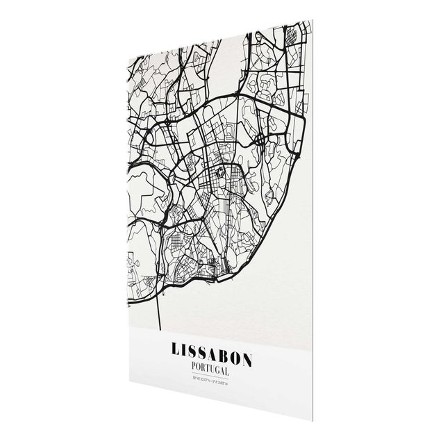 Cuadros Lisbon City Map - Classic