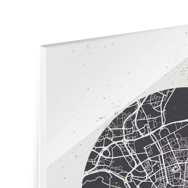 Cuadros modernos Lisbon City Map - Retro