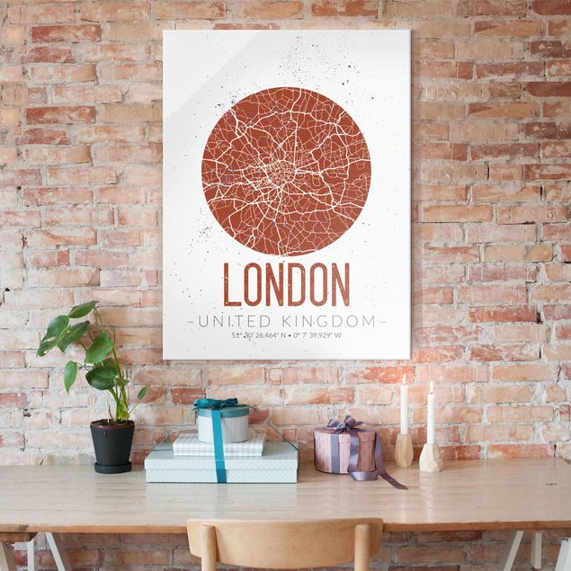 Decoración en la cocina City Map London - Retro