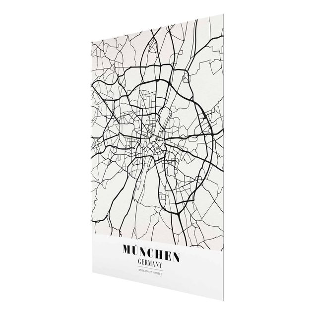 Cuadros Munich City Map - Classic