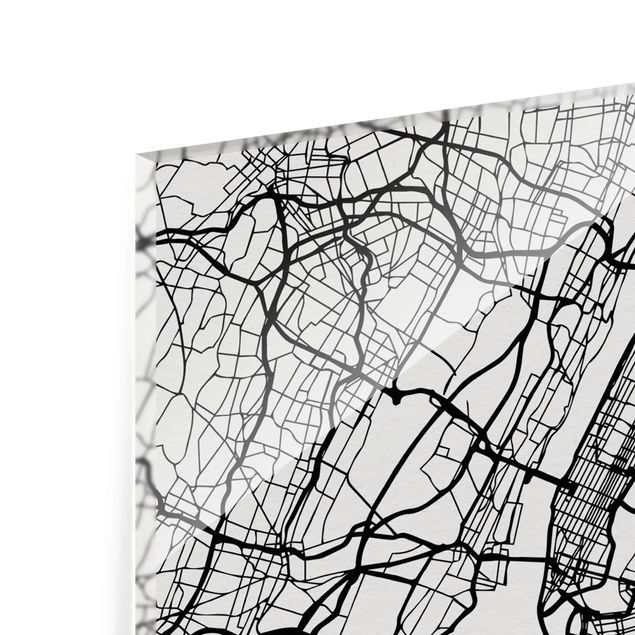 Cuadros a blanco y negro New York City Map - Classic