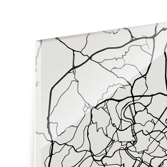Tableros magnéticos de vidrio Rome City Map - Classical