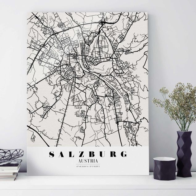 Decoración cocina Salzburg City Map - Classic
