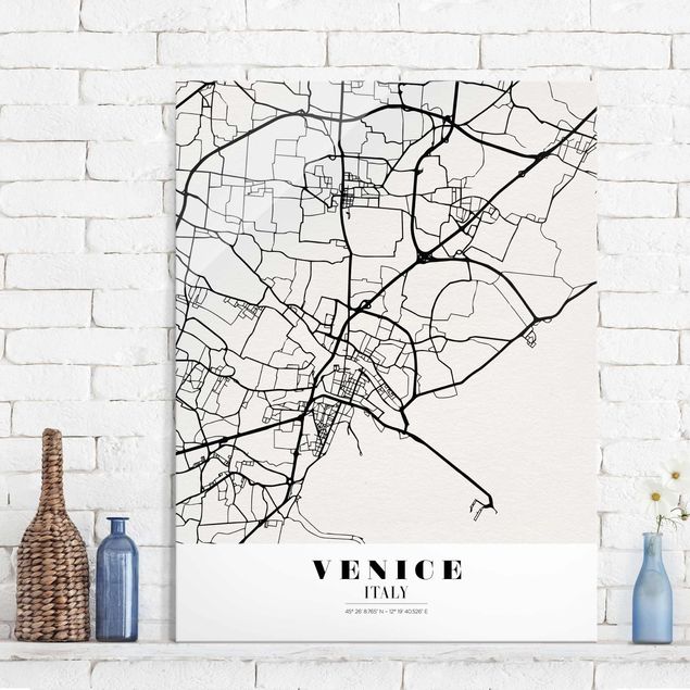 Decoración de cocinas Venice City Map - Classic