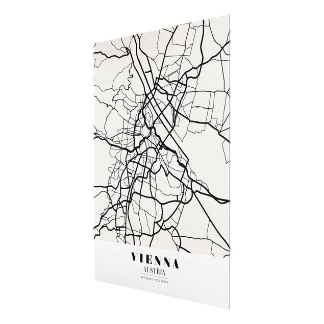 Cuadros modernos Vienna City Map - Classic