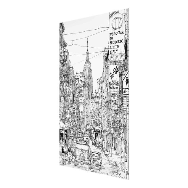 Cuadros en blanco y negro City Study - Little Italy