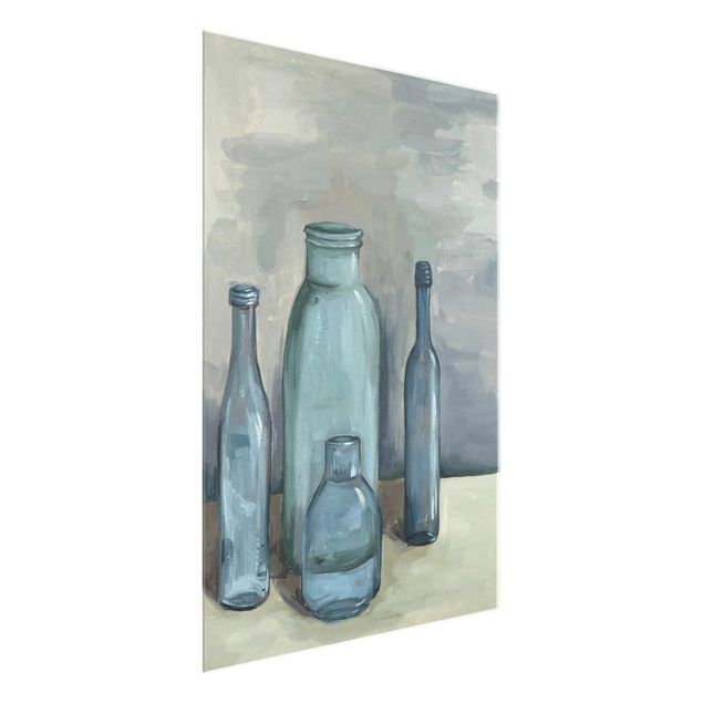 Cuadros azules Still Life With Glass Bottles II