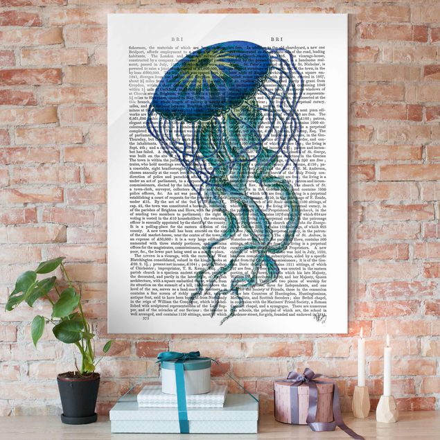 Decoración de cocinas Animal Reading - Jellyfish