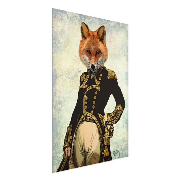 Cuadros retro vintage Animal Portrait - Fox Admiral
