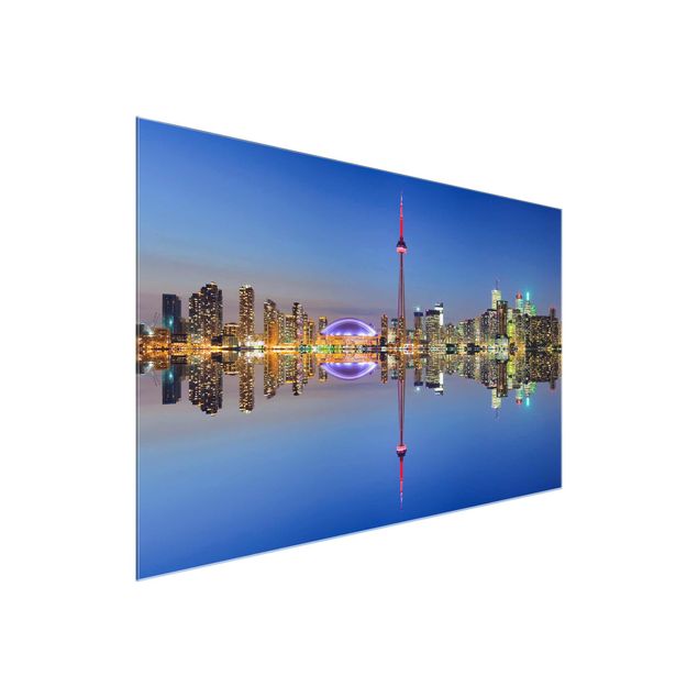 Cuadros modernos y elegantes Toronto City Skyline Before Lake Ontario