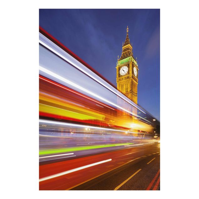 Cuadros arquitectura Traffic in London at the Big Ben at night