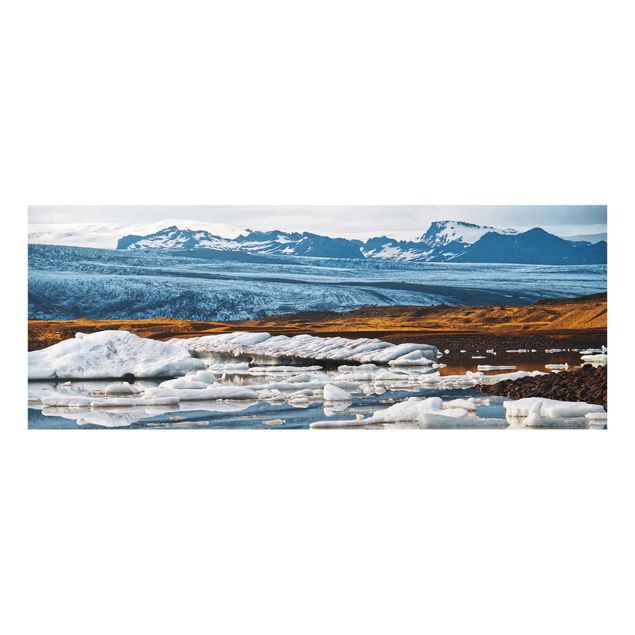 Cuadros de cristal paisajes Glacier Lagoon