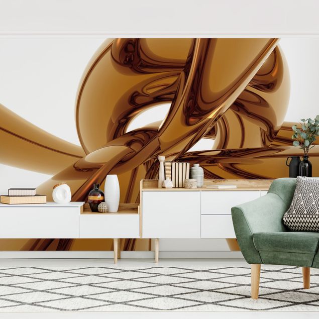 Papel pintado salón moderno Golden Brilliance