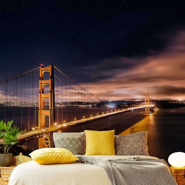 papel pintado arquitectura Golden Gate To Stars