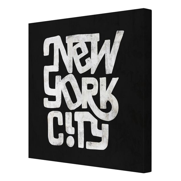Cuadros modernos blanco y negro Graffiti Art Calligraphy New York City Black