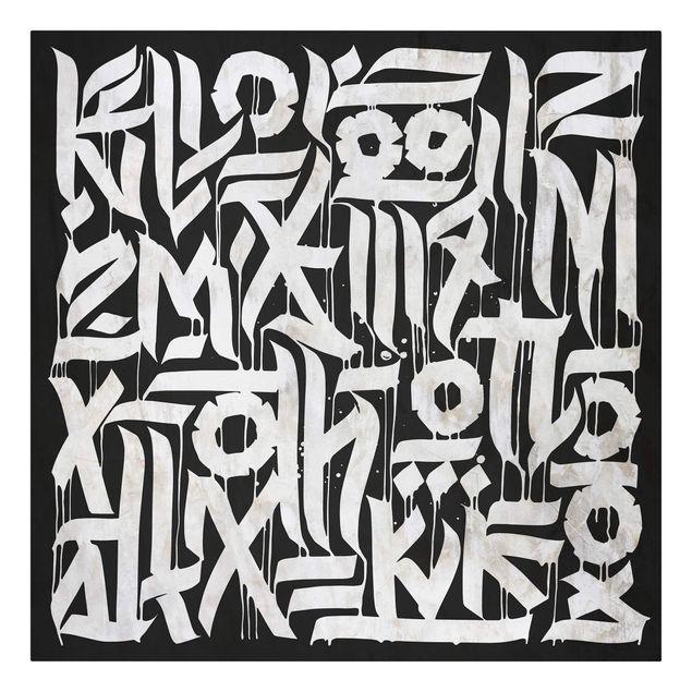 Cuadros modernos Graffiti Art Calligraphy Black