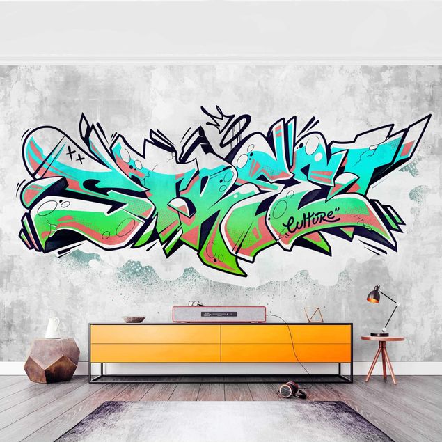 Papel pintado industrial Graffiti Art Street Culture
