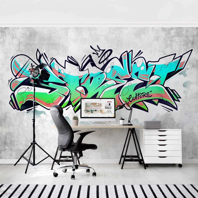 Papel pintado moderno Graffiti Art Street Culture